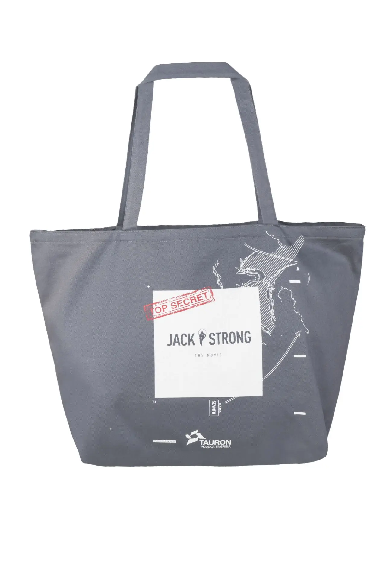 Duża torba bawełniana z nadrukiem przedszyciowym dla JACK STRONG